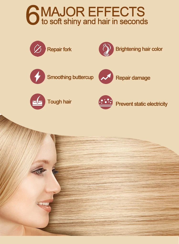 Shampoing PURC professionne kératine traitement des cheveux crème lissage cuir chevelu traitement