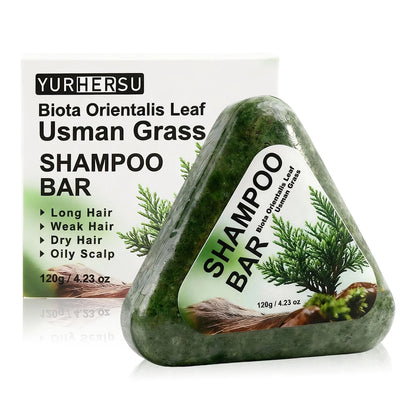 Usman Herbe Shampoing pour la croissance des cheveux de savon biologique naturel