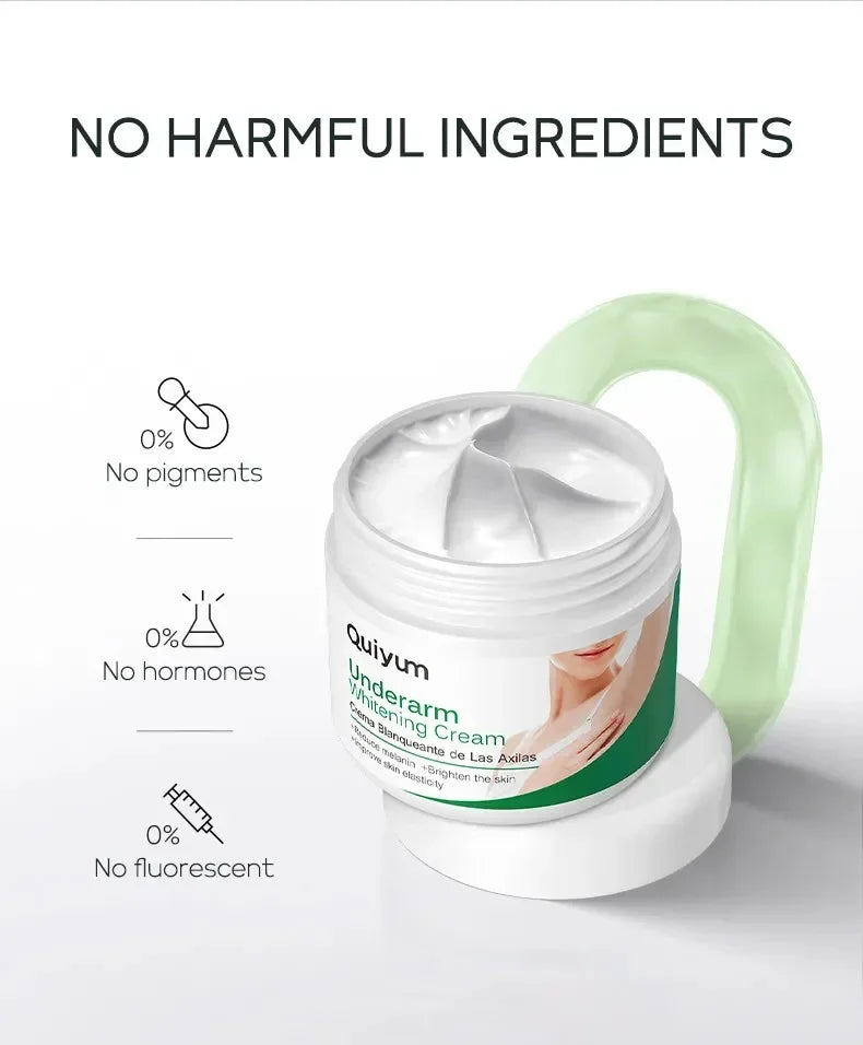 Quiyum aisselles crème pour le corps jambes genou coude crème terne enlever les taches foncées