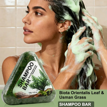 Usman Herbe Shampoing pour la croissance des cheveux de savon biologique naturel