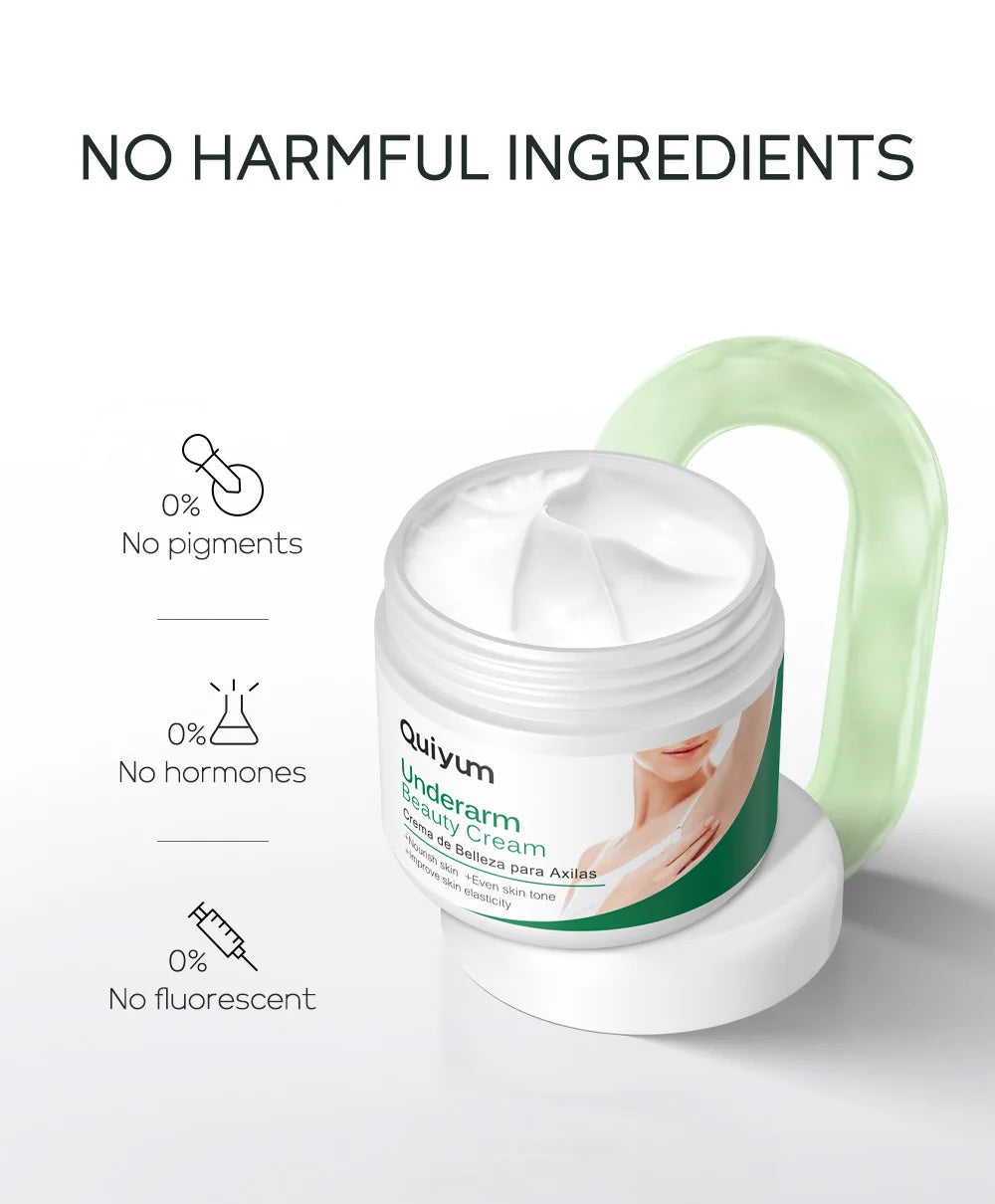 Quiyum aisselles crème pour le corps jambes genou coude crème terne enlever les taches foncées